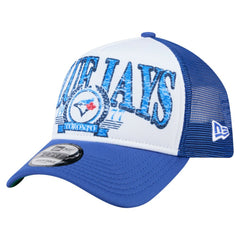 MLB Toronto Blue Jays New Era Distressed 9FORTY A-Frame Adjustable Trucker Hat