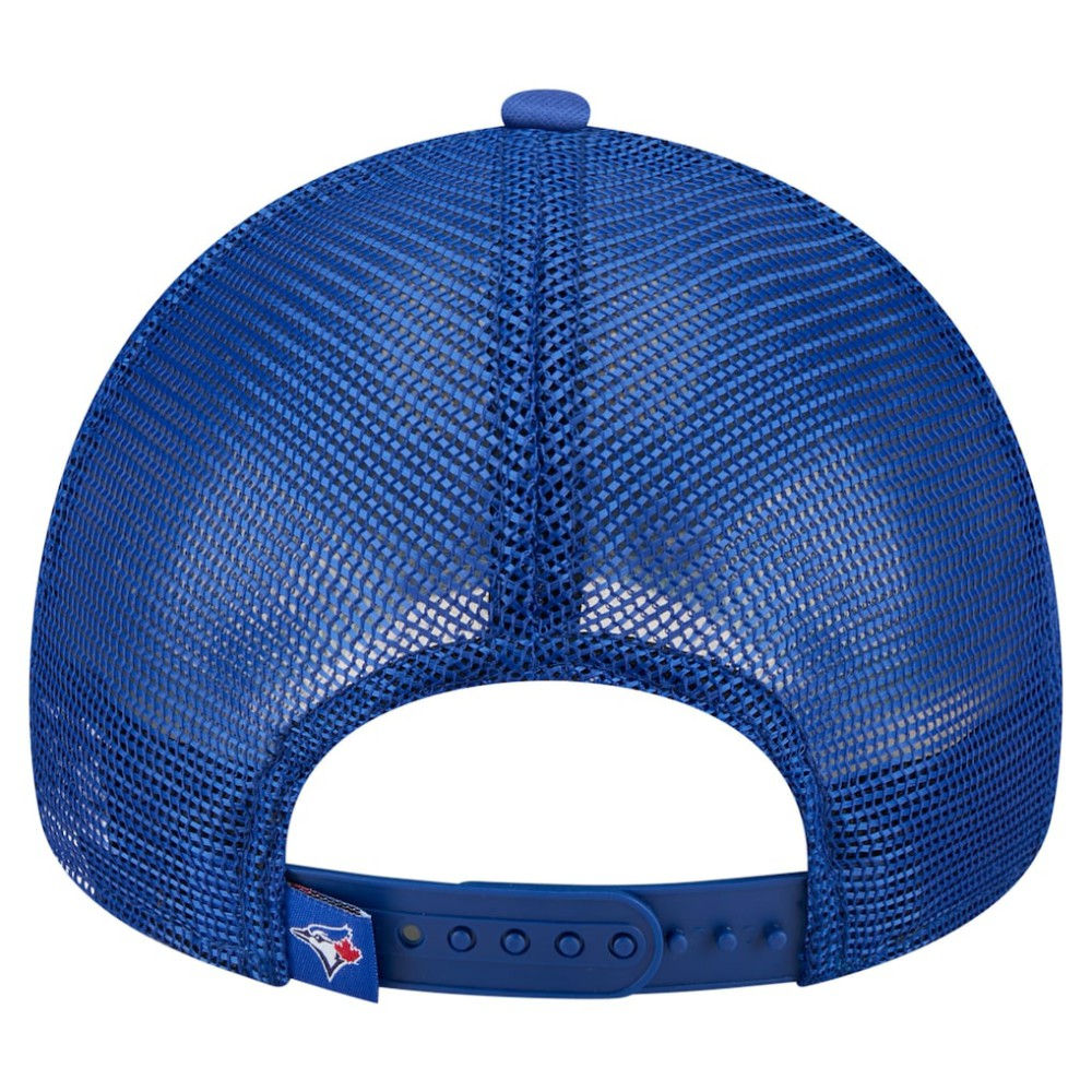 MLB Toronto Blue Jays New Era Distressed 9FORTY A-Frame Adjustable Trucker Hat