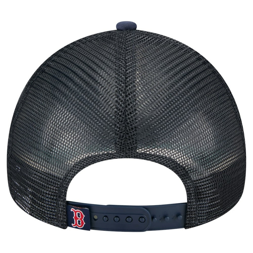 MLB Boston Red Sox New Era Distressed 9FORTY A-Frame Adjustable Trucker Hat