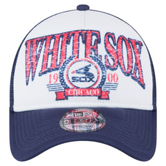 MLB Chicago White Sox New Era Distressed 9FORTY A-Frame Adjustable Trucker Hat
