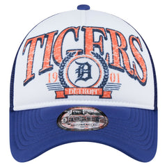 MLB Detroit Tigers New Era Distressed 9FORTY A-Frame Adjustable Trucker Hat