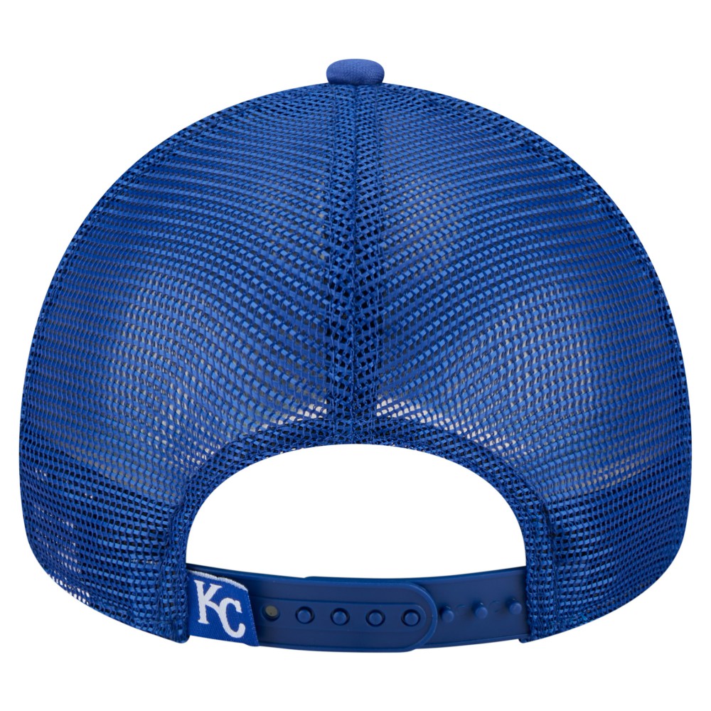 MLB Kansas City Royals New Era Distressed 9FORTY A-Frame Adjustable Trucker Hat