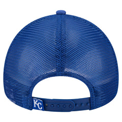 MLB Kansas City Royals New Era Distressed 9FORTY A-Frame Adjustable Trucker Hat