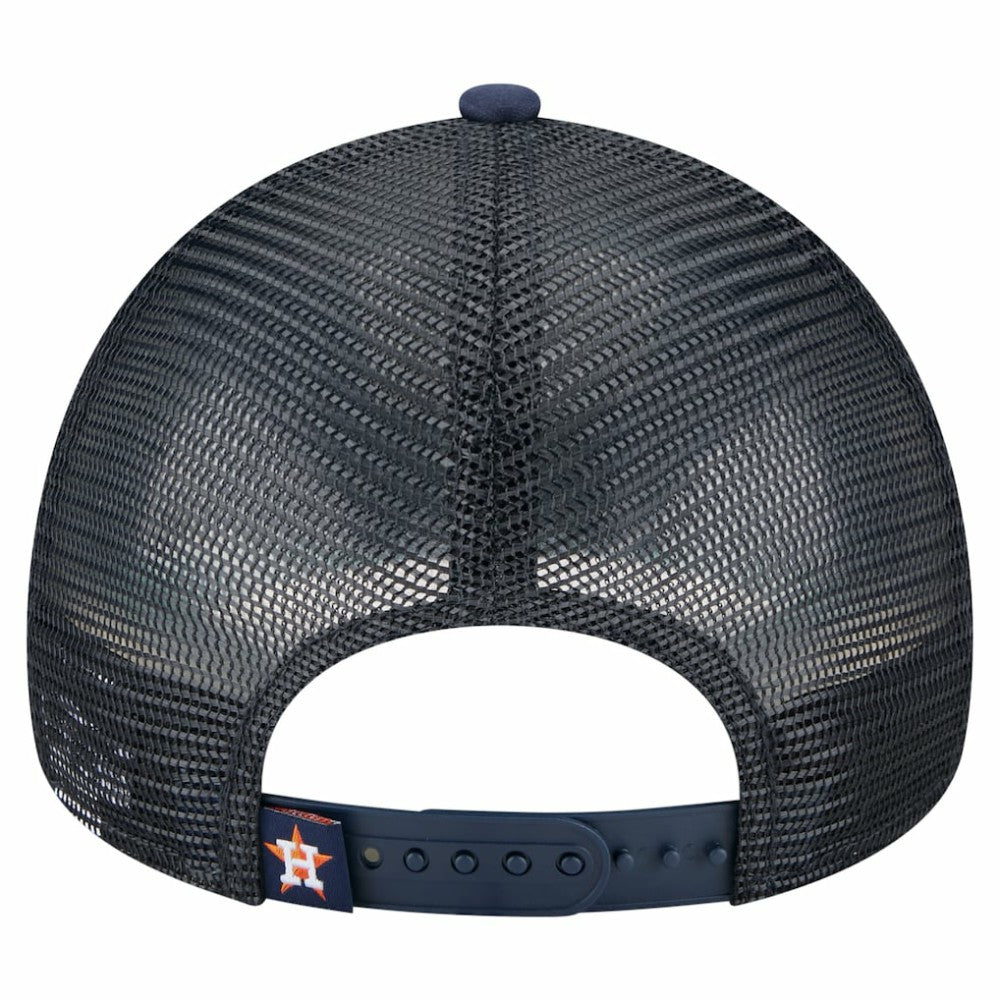 MLB Houston Astros New Era Distressed 9FORTY A-Frame Adjustable Trucker Hat