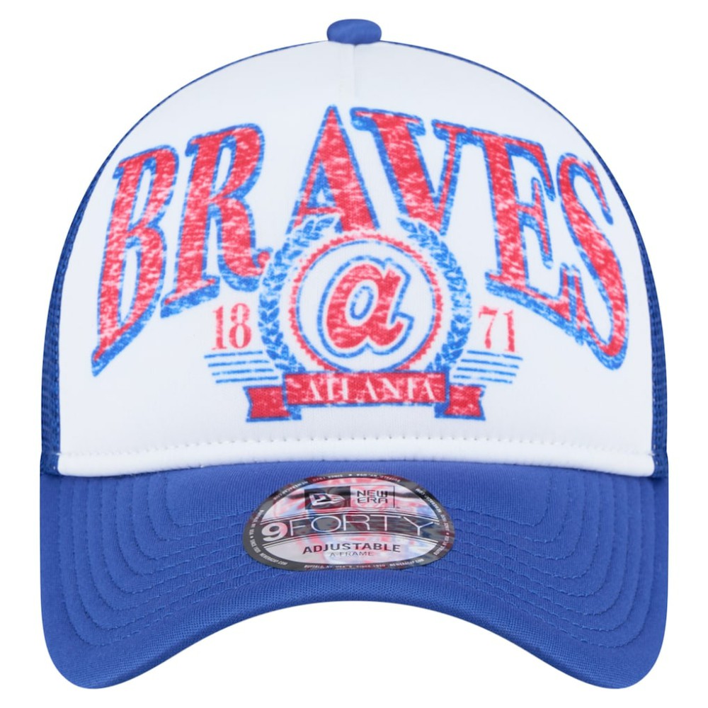 MLB Atlanta Braves New Era Trucker A-Frame 9FORTY Adjustable Hat
