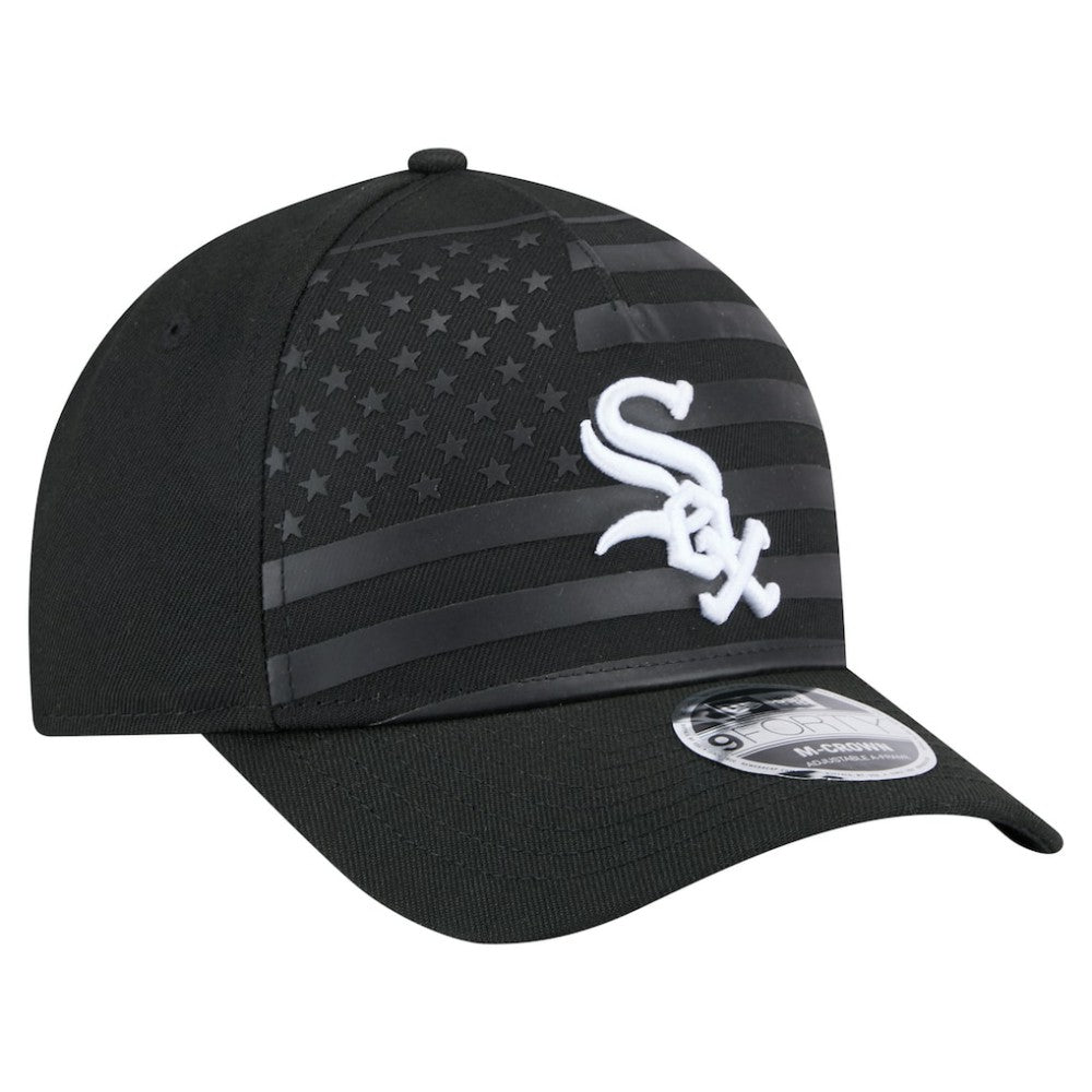 MLB Chicago White Sox New Era American Flag 9FORTY M-Crown A-Frame Adjustable Hat