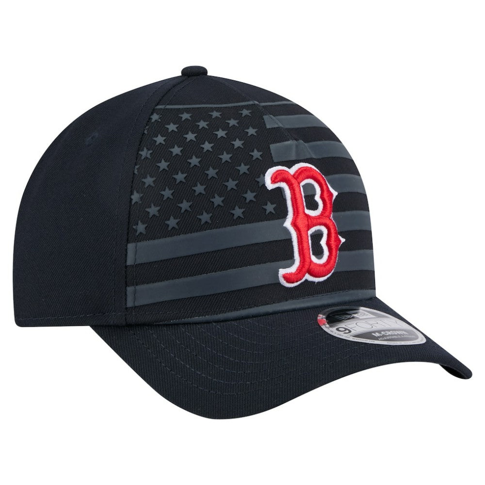 MLB Boston Red Sox New Era American Flag 9FORTY M-Crown A-Frame Adjustable Hat