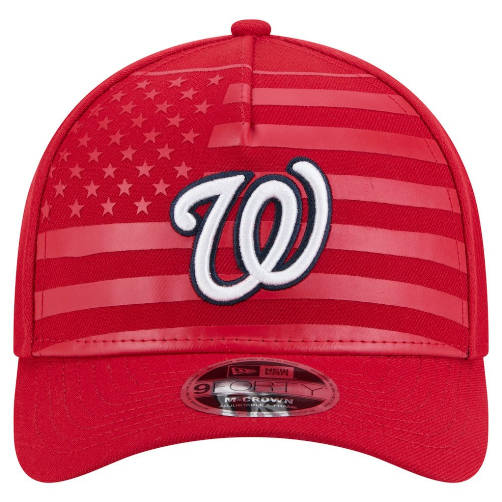 MLB Washington Nationals New Era American Flag 9FORTY M-Crown A-Frame Adjustable Hat