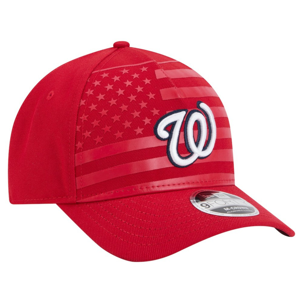 MLB Washington Nationals New Era American Flag 9FORTY M-Crown A-Frame Adjustable Hat