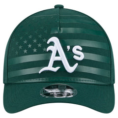 MLB Athletics New Era American Flag 9FORTY M-Crown A-Frame Adjustable Hat