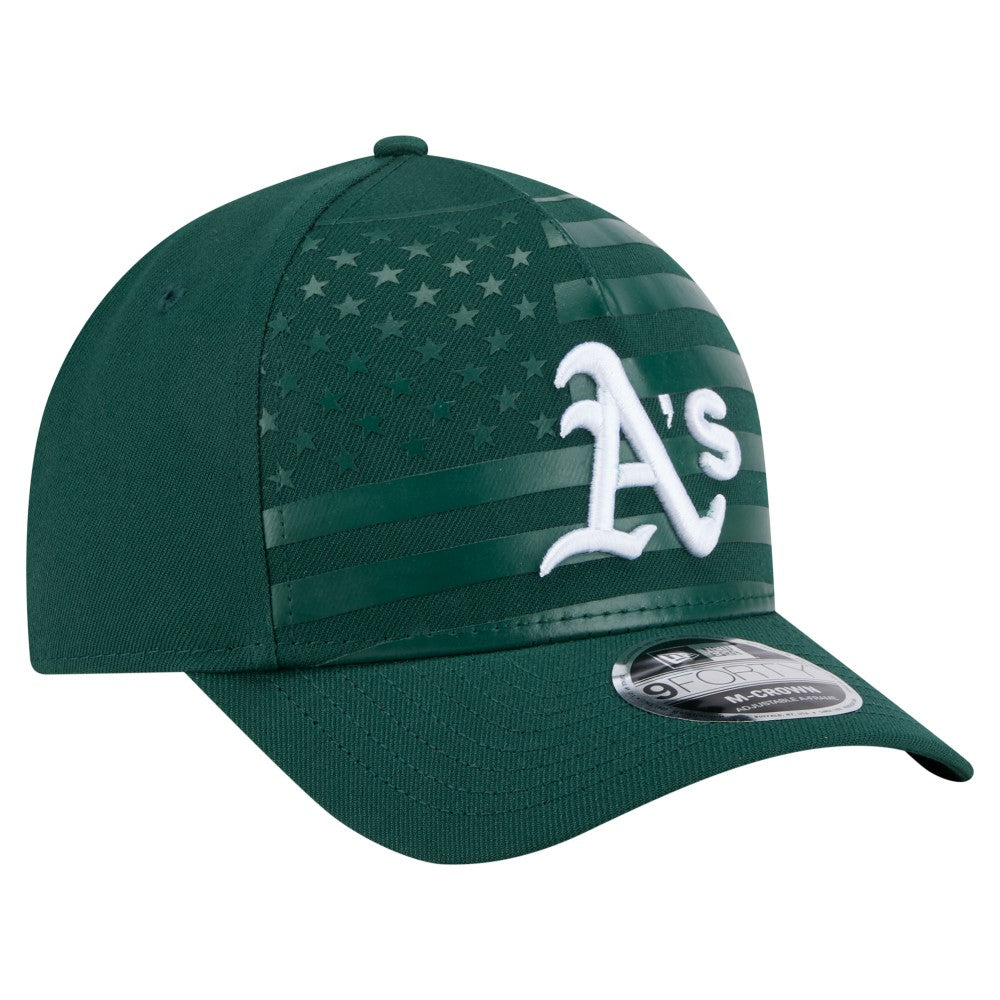 MLB Athletics New Era American Flag 9FORTY M-Crown A-Frame Adjustable Hat