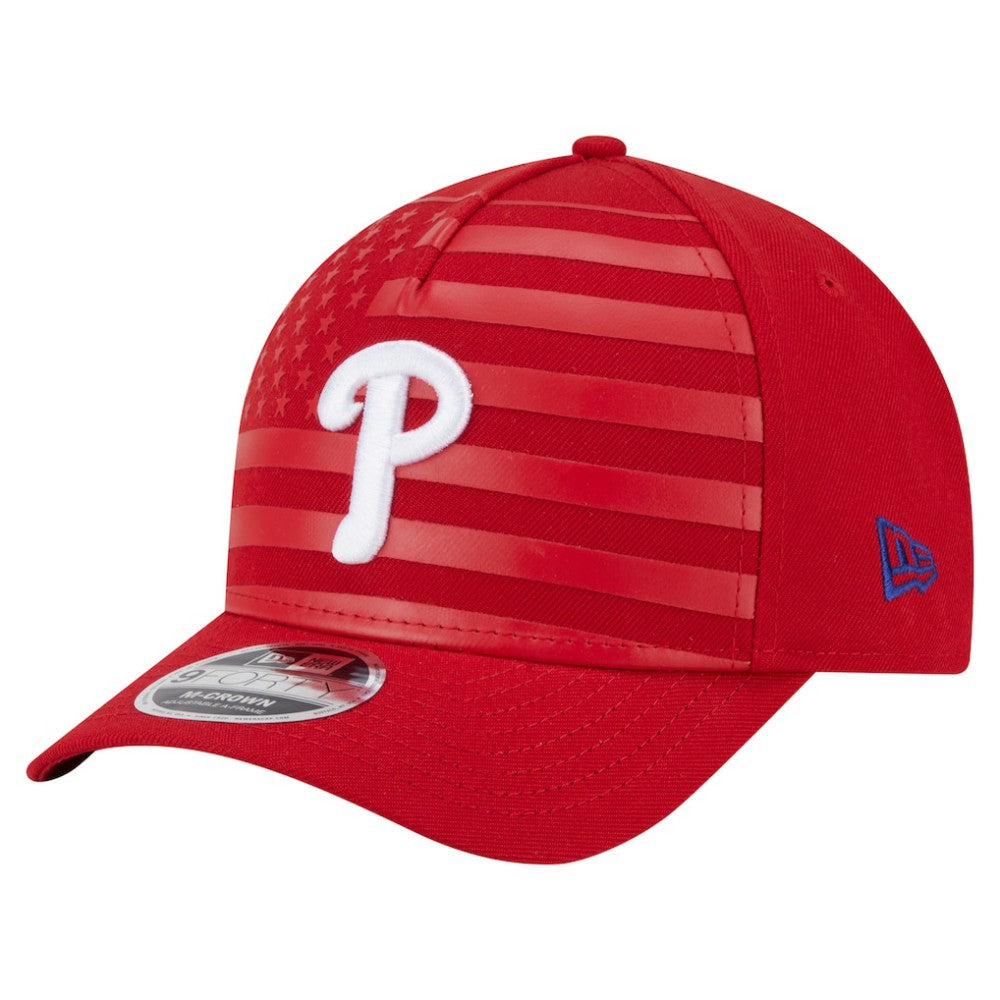 MLB Philadelphia Phillies New Era American Flag 9FORTY M-Crown A-Frame Adjustable Hat