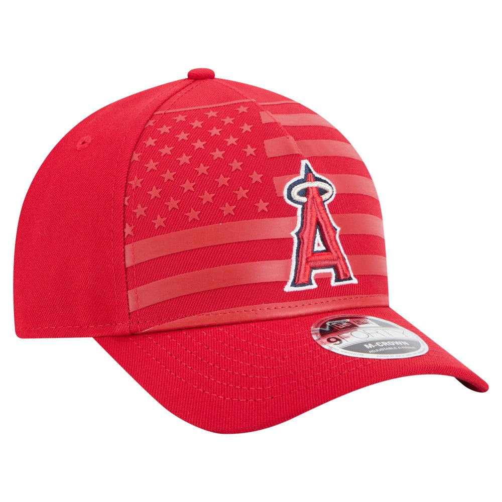 MLB Los Angeles Angels New Era American Flag 9FORTY M-Crown A-Frame Adjustable Hat