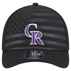 MLB Colorado Rockies New Era American Flag 9FORTY M-Crown A-Frame Adjustable Hat