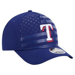 MLB Texas Rangers New Era American Flag 9FORTY M-Crown A-Frame Adjustable Hat