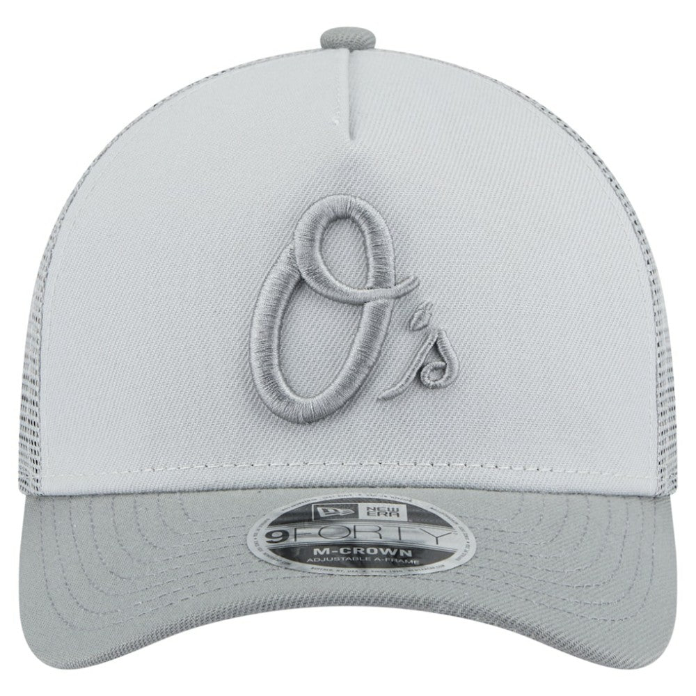 MLB Baltimore Orioles New Era Color Pack A-Frame 9FORTY Trucker Adjustable Hat