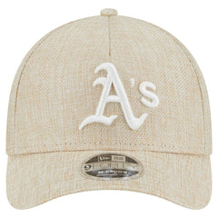 MLB Athletics New Era Cotton Weave M-Crown A-Frame 9FORTY Adjustable Hat