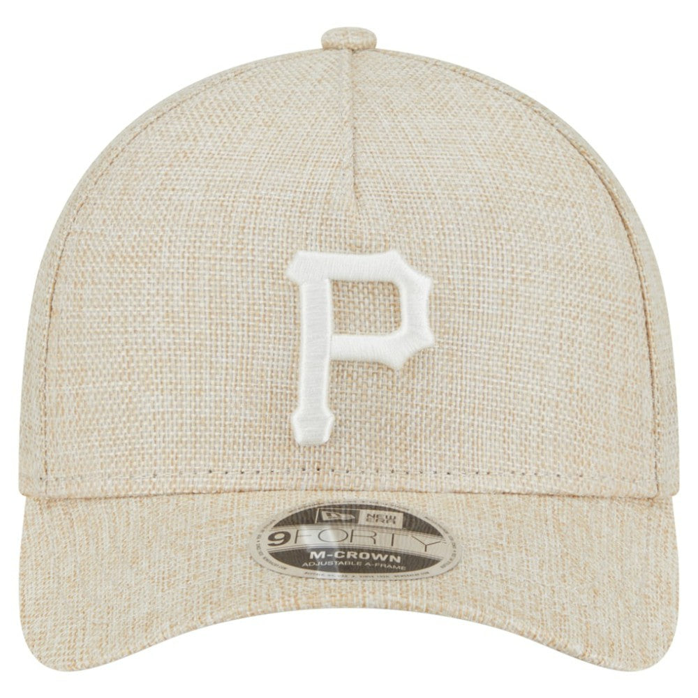 MLB Pittsburgh Pirates New Era Cotton Weave M-Crown A-Frame 9FORTY Adjustable Hat