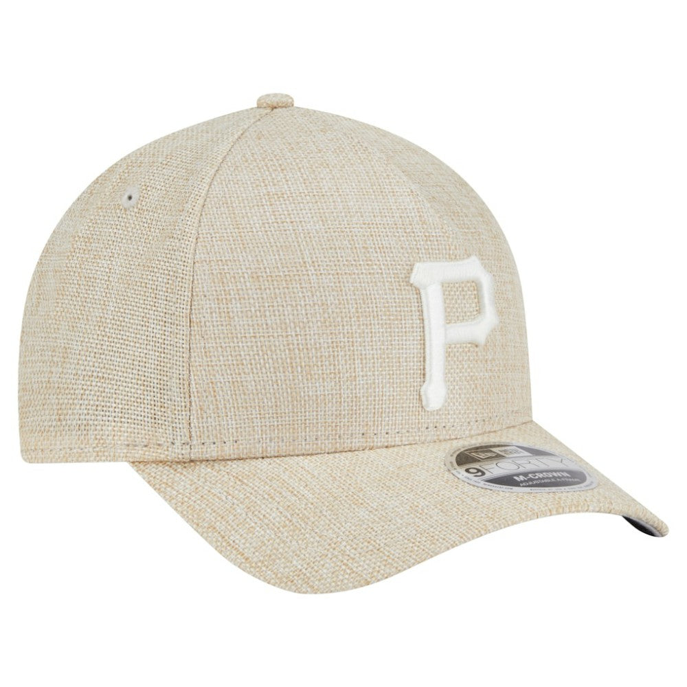 MLB Pittsburgh Pirates New Era Cotton Weave M-Crown A-Frame 9FORTY Adjustable Hat