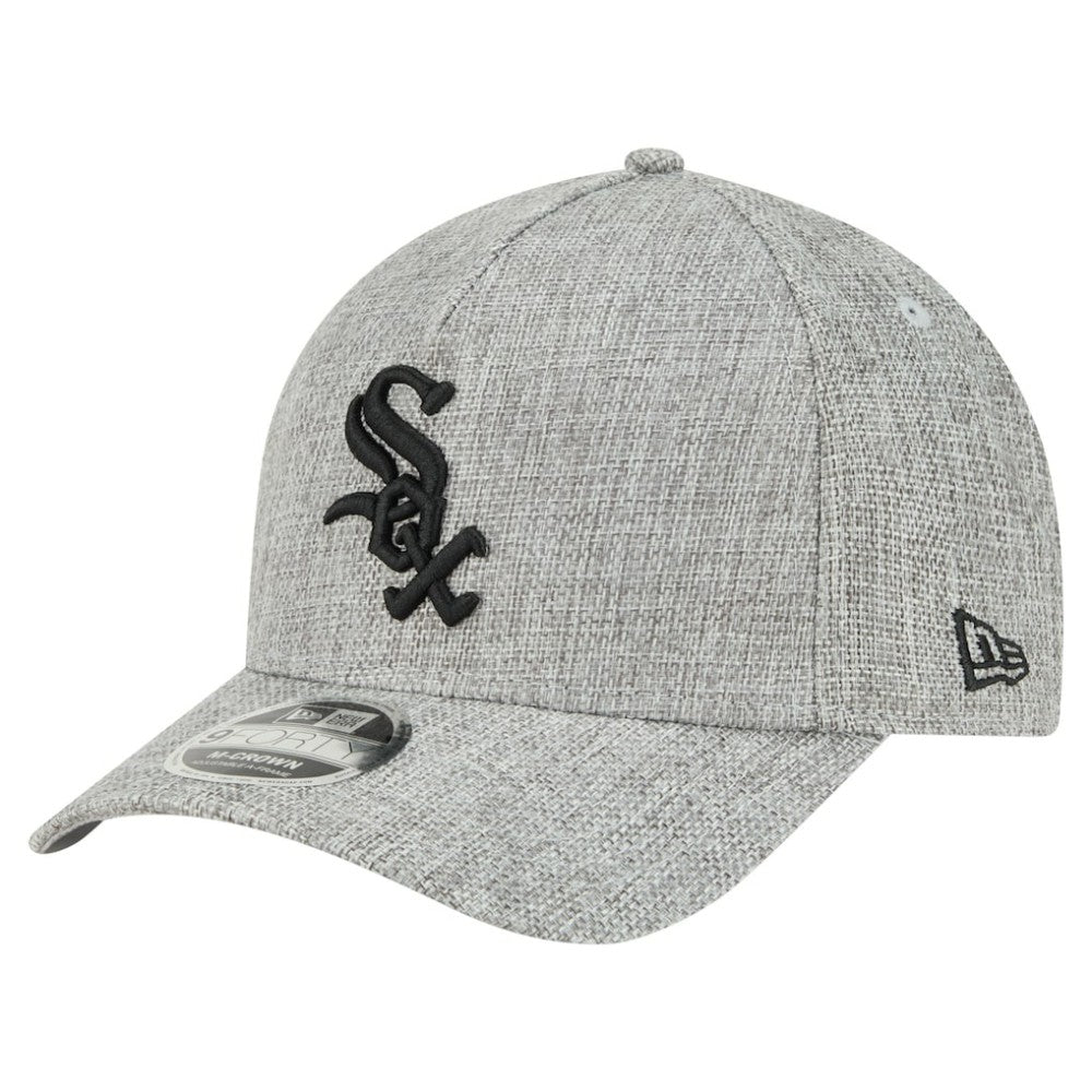 MLB Chicago White Sox New Era Cotton Weave M-Crown A-Frame 9FORTY Adjustable Hat