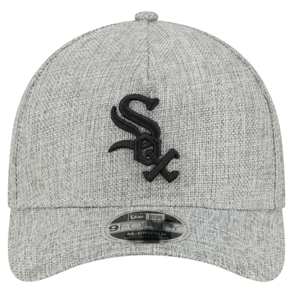 MLB Chicago White Sox New Era Cotton Weave M-Crown A-Frame 9FORTY Adjustable Hat