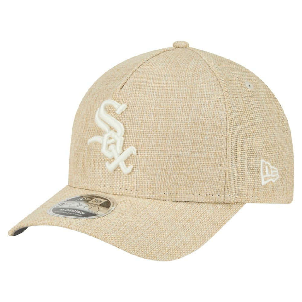 MLB Chicago White Sox New Era Cotton Weave M-Crown A-Frame 9FORTY Adjustable Hat
