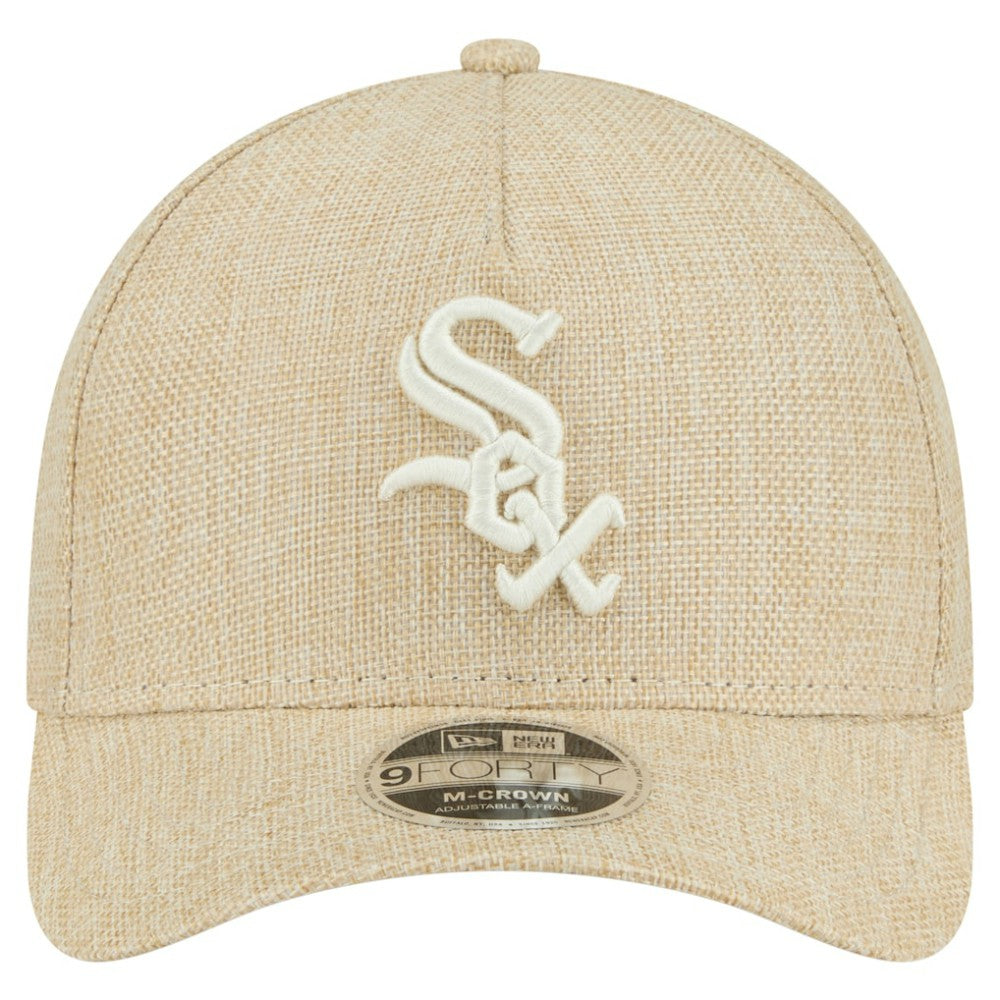 MLB Chicago White Sox New Era Cotton Weave M-Crown A-Frame 9FORTY Adjustable Hat