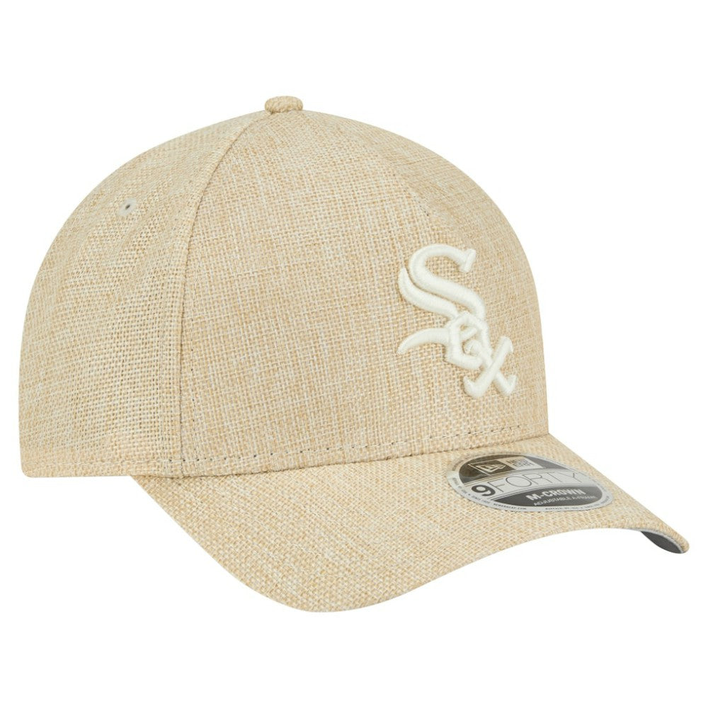 MLB Chicago White Sox New Era Cotton Weave M-Crown A-Frame 9FORTY Adjustable Hat