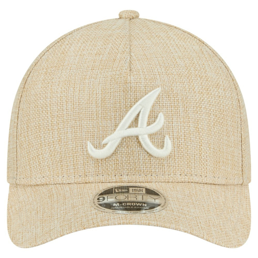 MLB Atlanta Braves New Era Cotton Weave M-Crown A-Frame 9FORTY Adjustable Hat