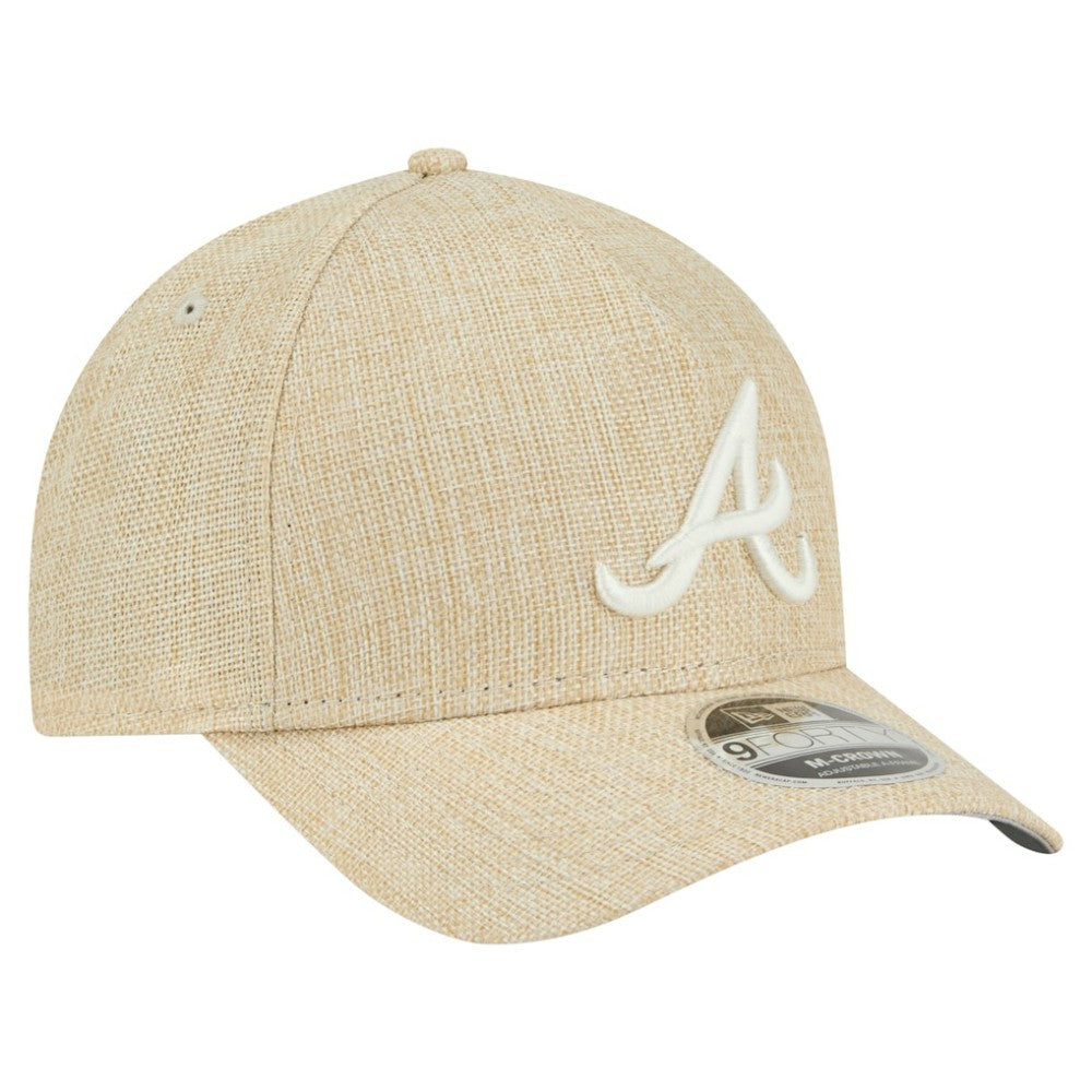 MLB Atlanta Braves New Era Cotton Weave M-Crown A-Frame 9FORTY Adjustable Hat