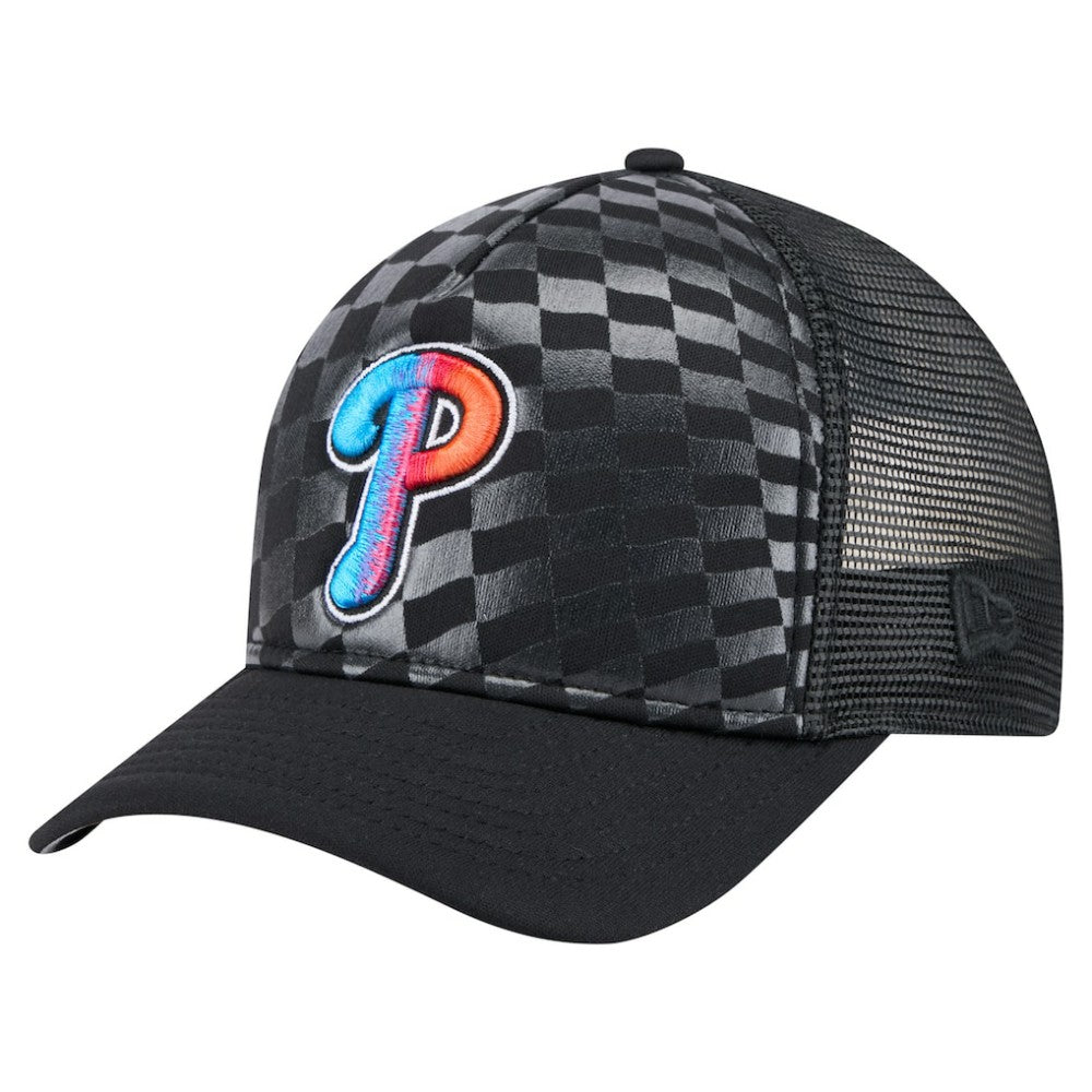 MLB Philadelphia Phillies New Era Gradient 9FORTY A-Frame M-Crown Trucker Adjustable Hat