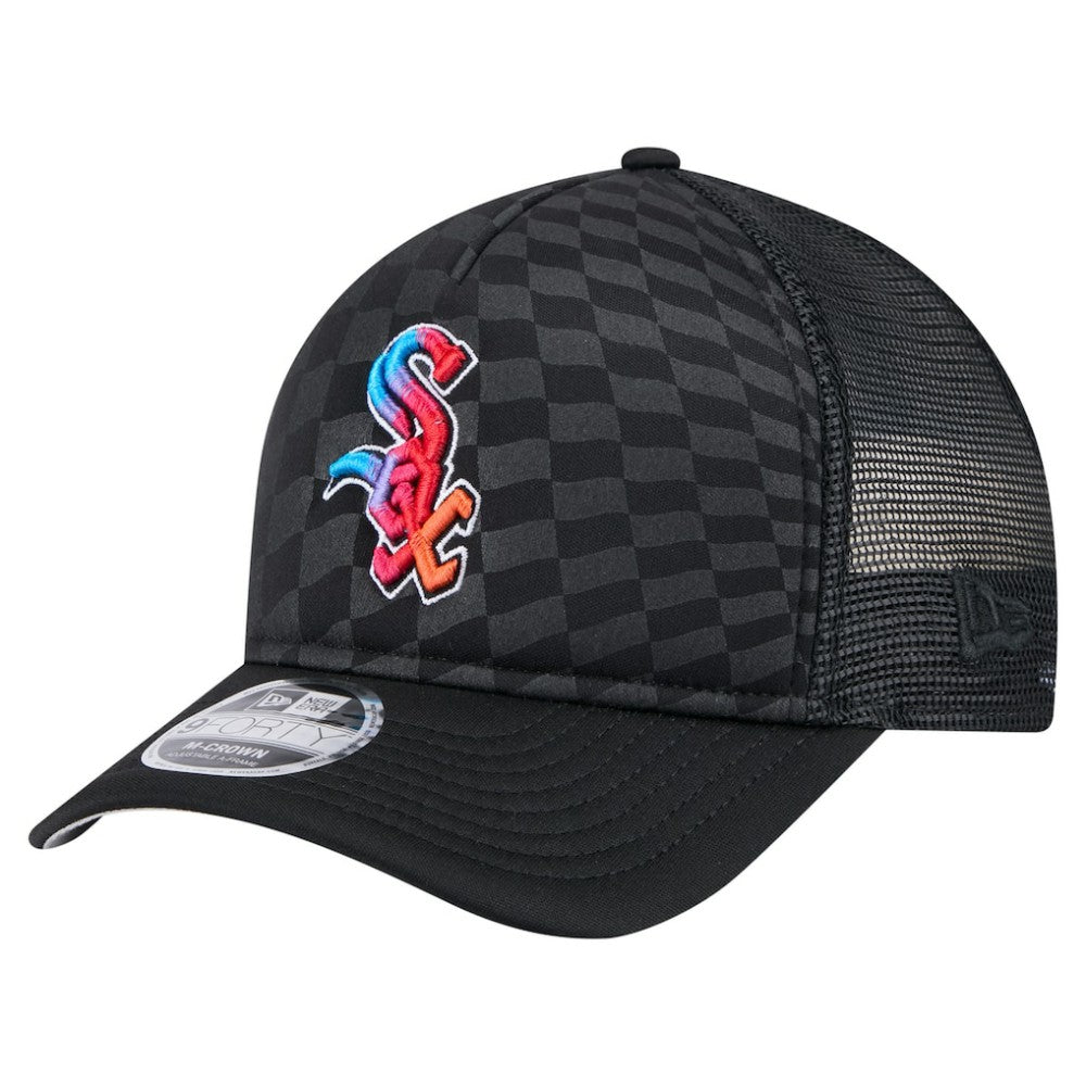 MLB Chicago White Sox New Era Gradient 9FORTY A-Frame M-Crown Trucker Adjustable Hat
