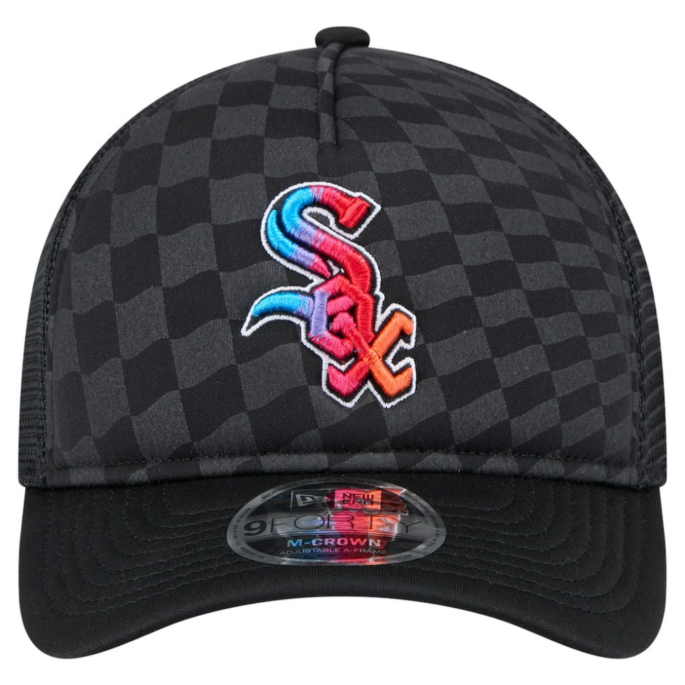 MLB Chicago White Sox New Era Gradient 9FORTY A-Frame M-Crown Trucker Adjustable Hat