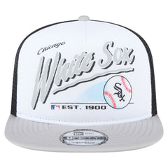 MLB Chicago White Sox New Era Retro Script Trucker 9FIFTY Snapback Hat