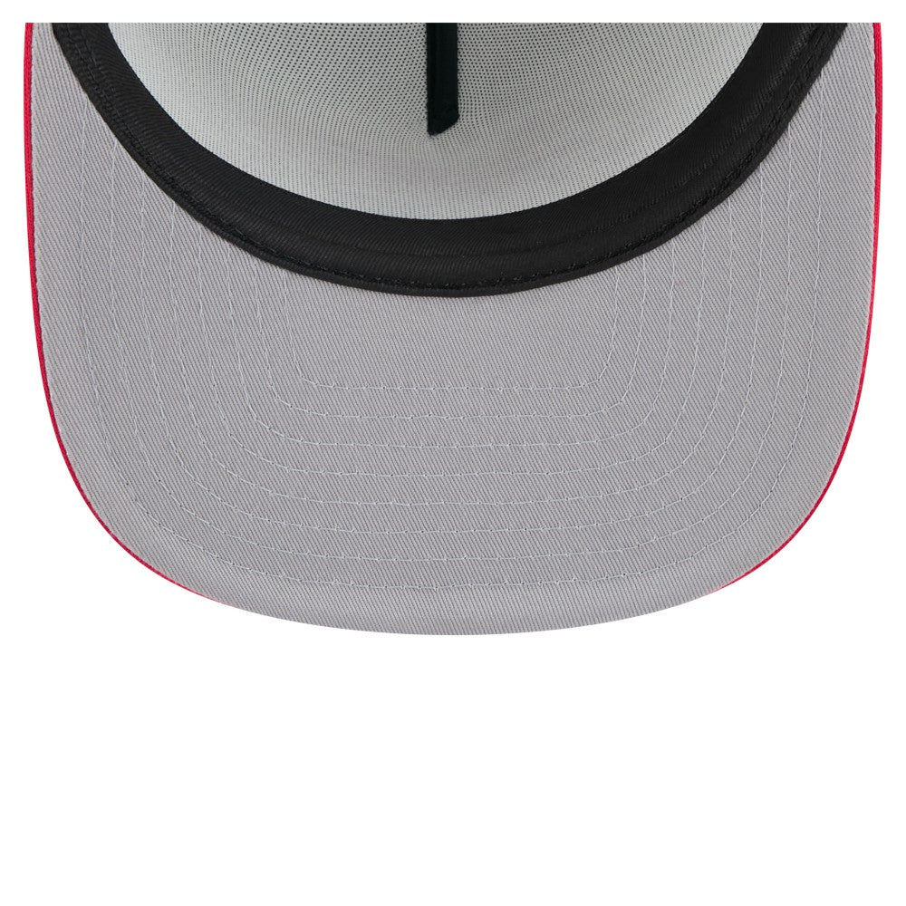 MLB Cleveland Guardians New Era Retro Script Trucker 9FIFTY Snapback Hat