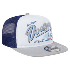 MLB Los Angeles Dodgers New Era Retro Script Trucker 9FIFTY Snapback Hat