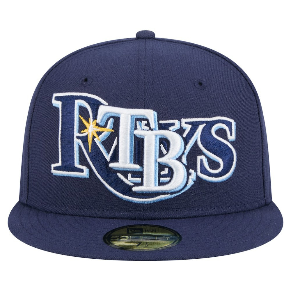 MLB Tampa Bay Rays New Era Overlap 59FIFTY Fitted Hat