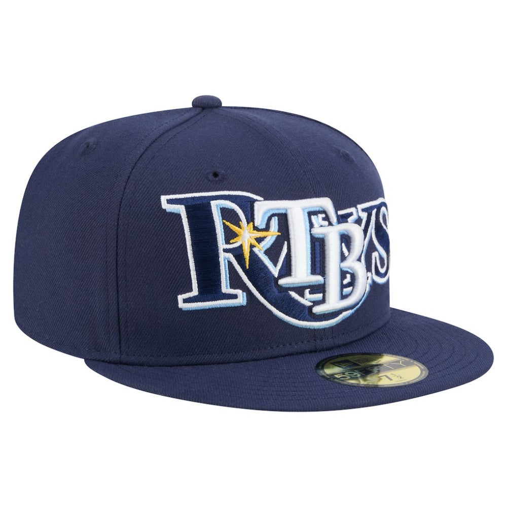 MLB Tampa Bay Rays New Era Overlap 59FIFTY Fitted Hat