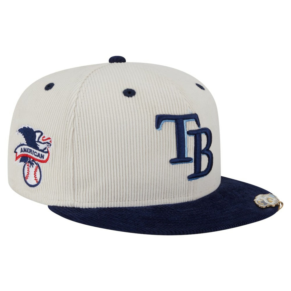 MLB Tampa Bay Rays New Era Two-Tone Corduroy 59FIFTY Fitted Hat
