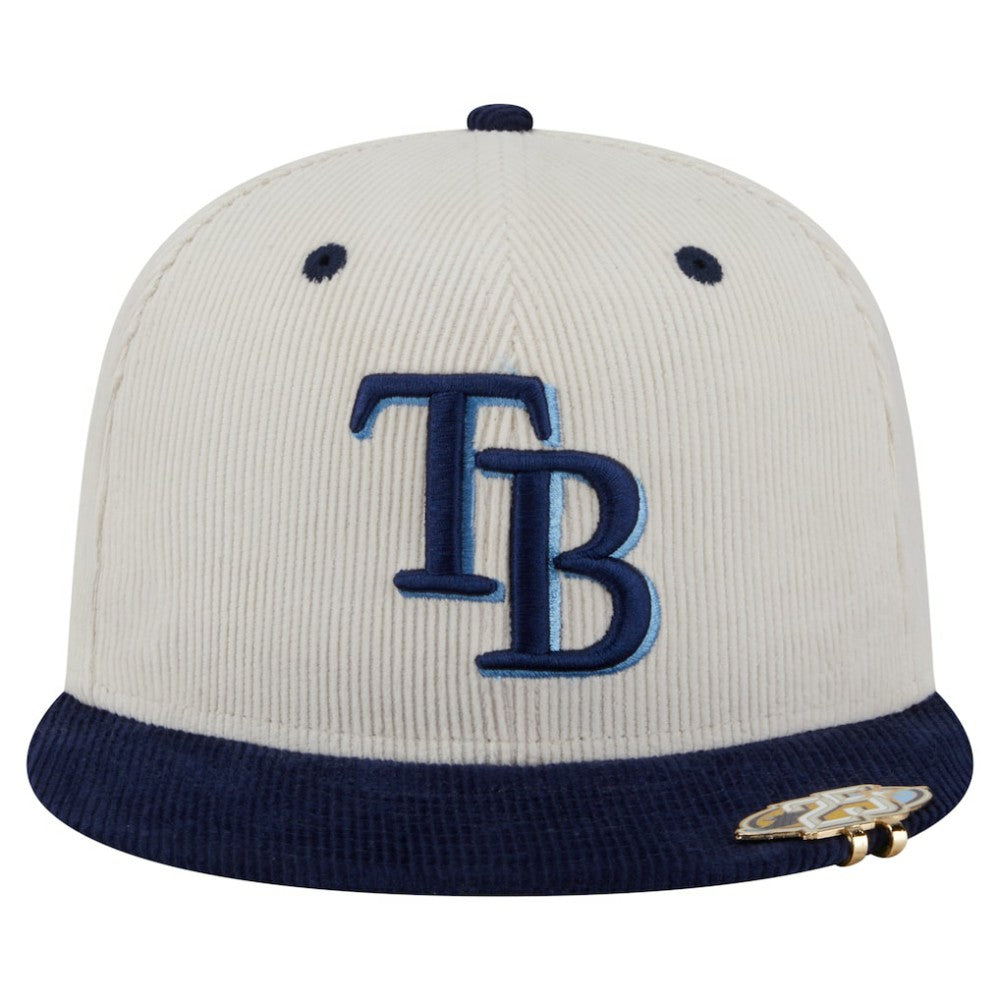 MLB Tampa Bay Rays New Era Two-Tone Corduroy 59FIFTY Fitted Hat
