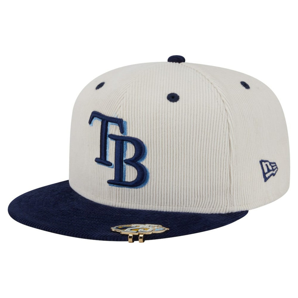 MLB Tampa Bay Rays New Era Two-Tone Corduroy 59FIFTY Fitted Hat