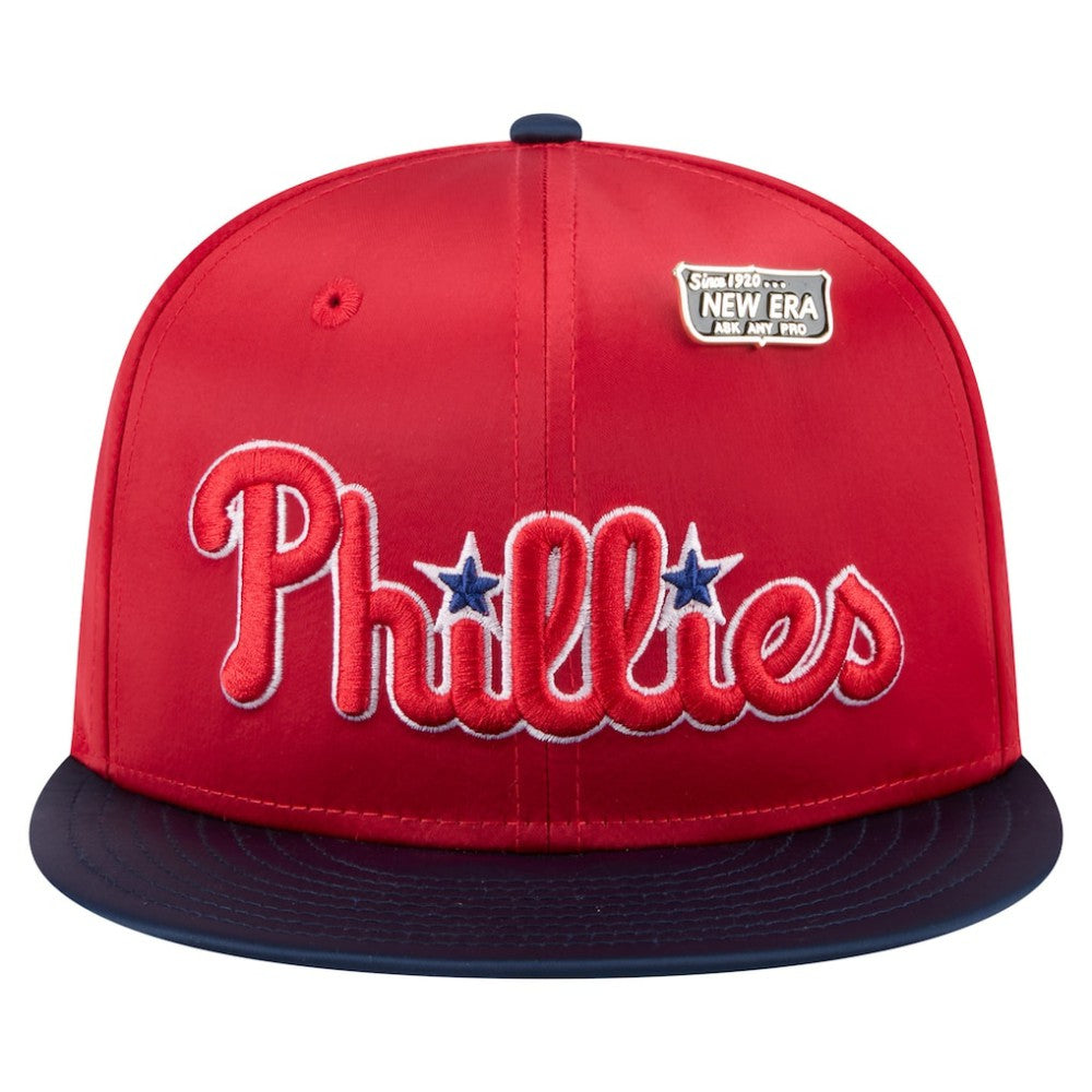 MLB Philadelphia Phillies New Era Satin 59FIFTY Fitted Hat