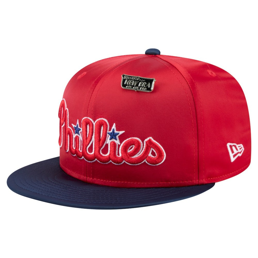 MLB Philadelphia Phillies New Era Satin 59FIFTY Fitted Hat