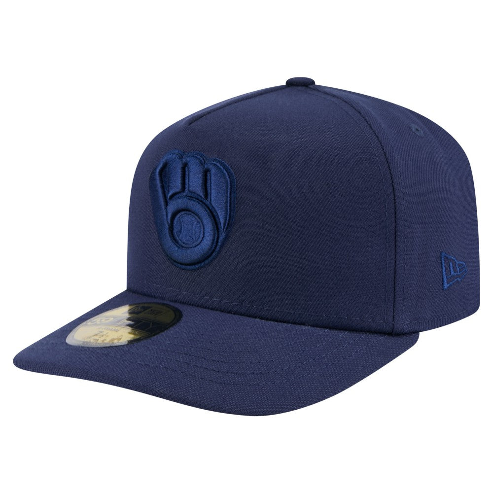 MLB Milwaukee Brewers New Era Color Pack A-Frame 59FIFTY Fitted Hat
