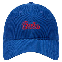 MLB Chicago Cubs New Era Women's Corduroy 9TWENTY Adjustable Hat