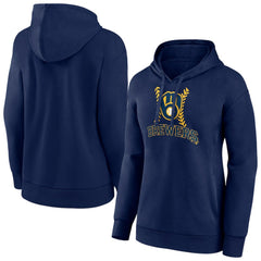 MLB Milwaukee Brewers Women's Fastball Pullover Hoodie