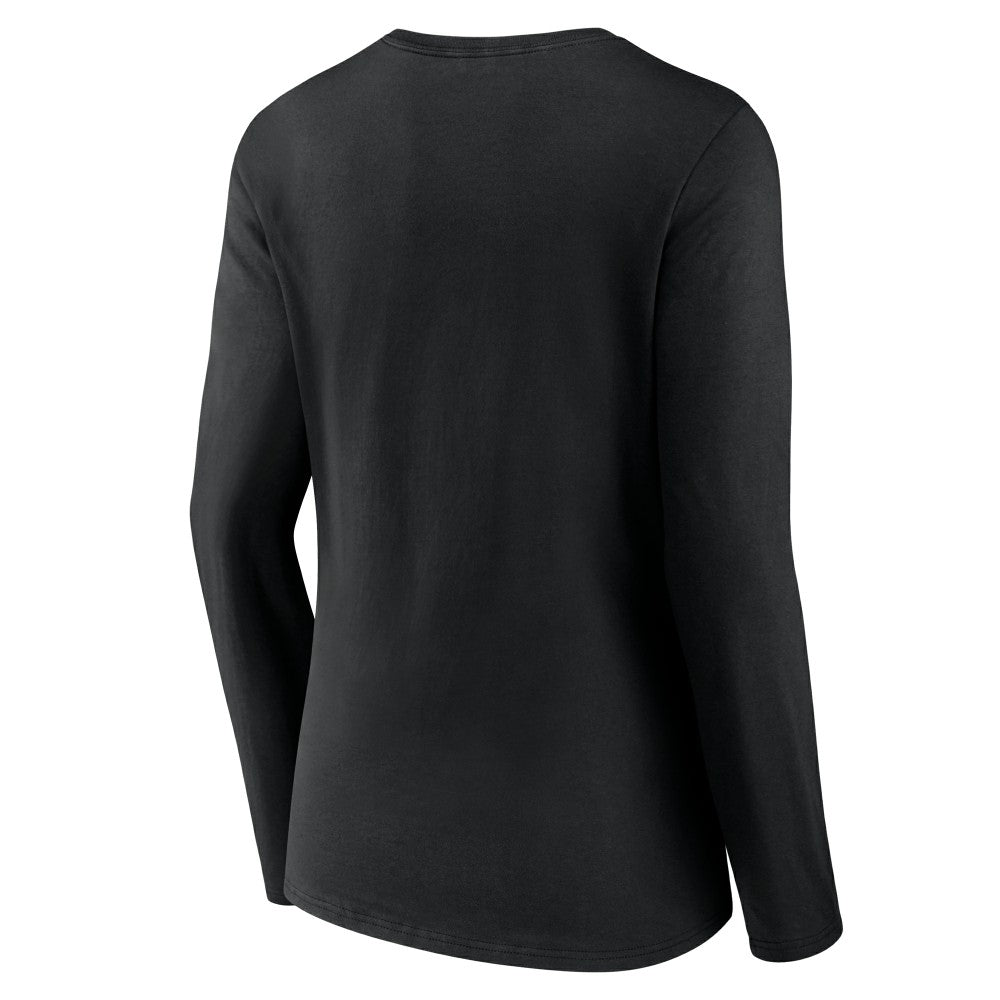 MLB Cincinnati Reds Women's Fastball Long Sleeve V-Neck T-Shirt