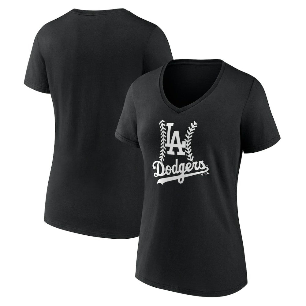 MLB Los Angeles Dodgers Women's Fastball V-Neck T-Shirt