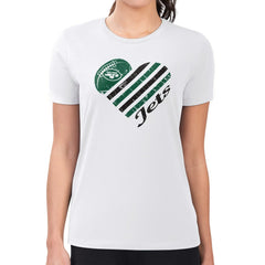 G-III 4Her by Carl Banks Women's Heart T-Shirt - New York Jets
