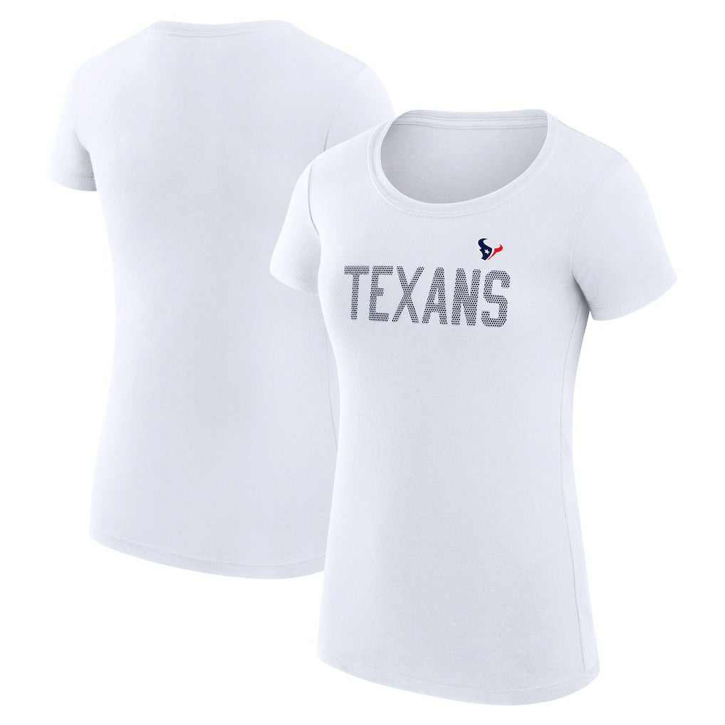 G-III 4Her by Carl Banks Women's Super-Slim Fit Lightweight Dot Print T-Shirt - Houston Texans